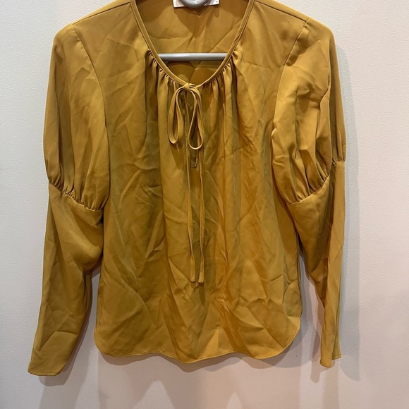Amanda Uprichard Mustard Women's Blouse - Picture 1 of 3